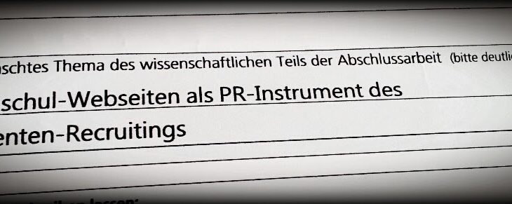 Bachelor-Arbeit angemeldet! Image