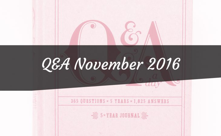 Q&A November 2016 Image